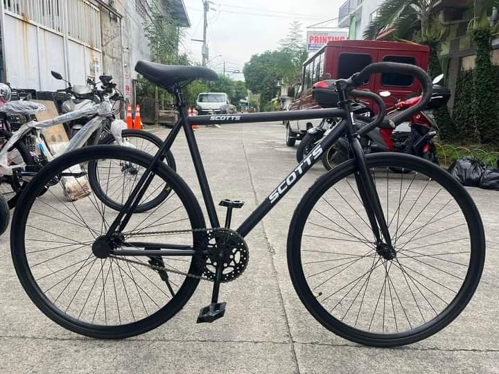 SCOTTS FIXIE STEEL DROP BAR 700C X 23C Sports Equipment Bicycles Parts Bicycles on Carousell