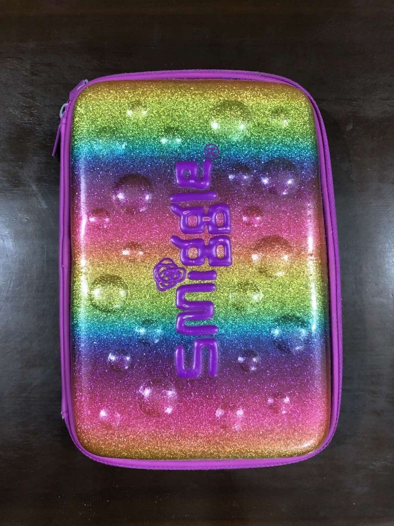 Smiggle Pencil case (Category: Stationery & School Supplies) located in Mandaue City. Submitted by jaydeeco (Listing ID 1243880974, Image 1). Description: Rainbow @250 - sold crocodile @250 - available triple decker @500 - sold.