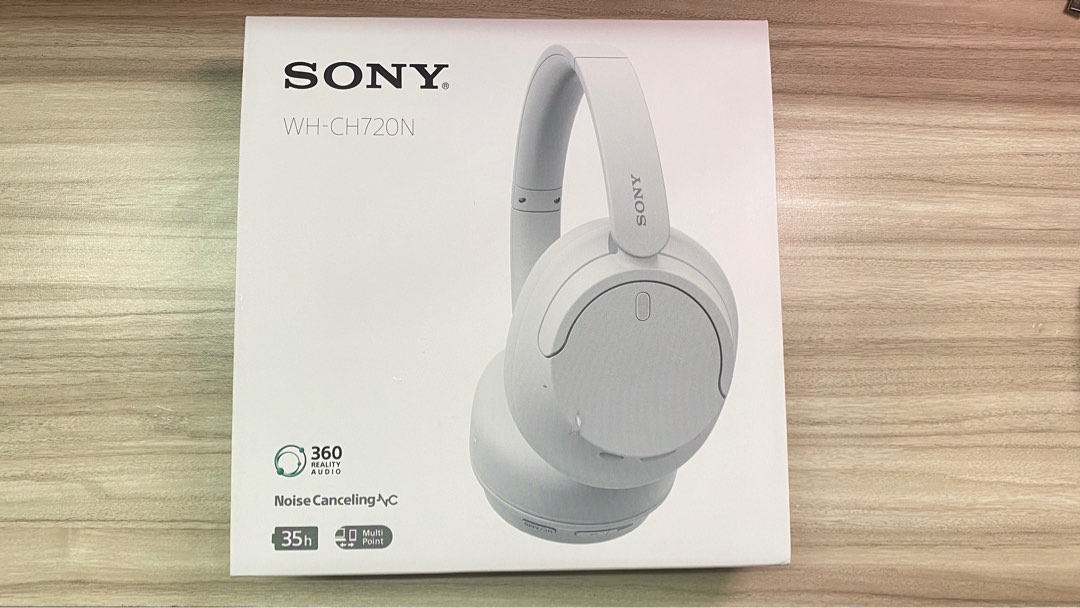 出清｜斷捨離｜ Sony WH-CH720N 白色極新主動降噪藍芽無線耳機耳罩式