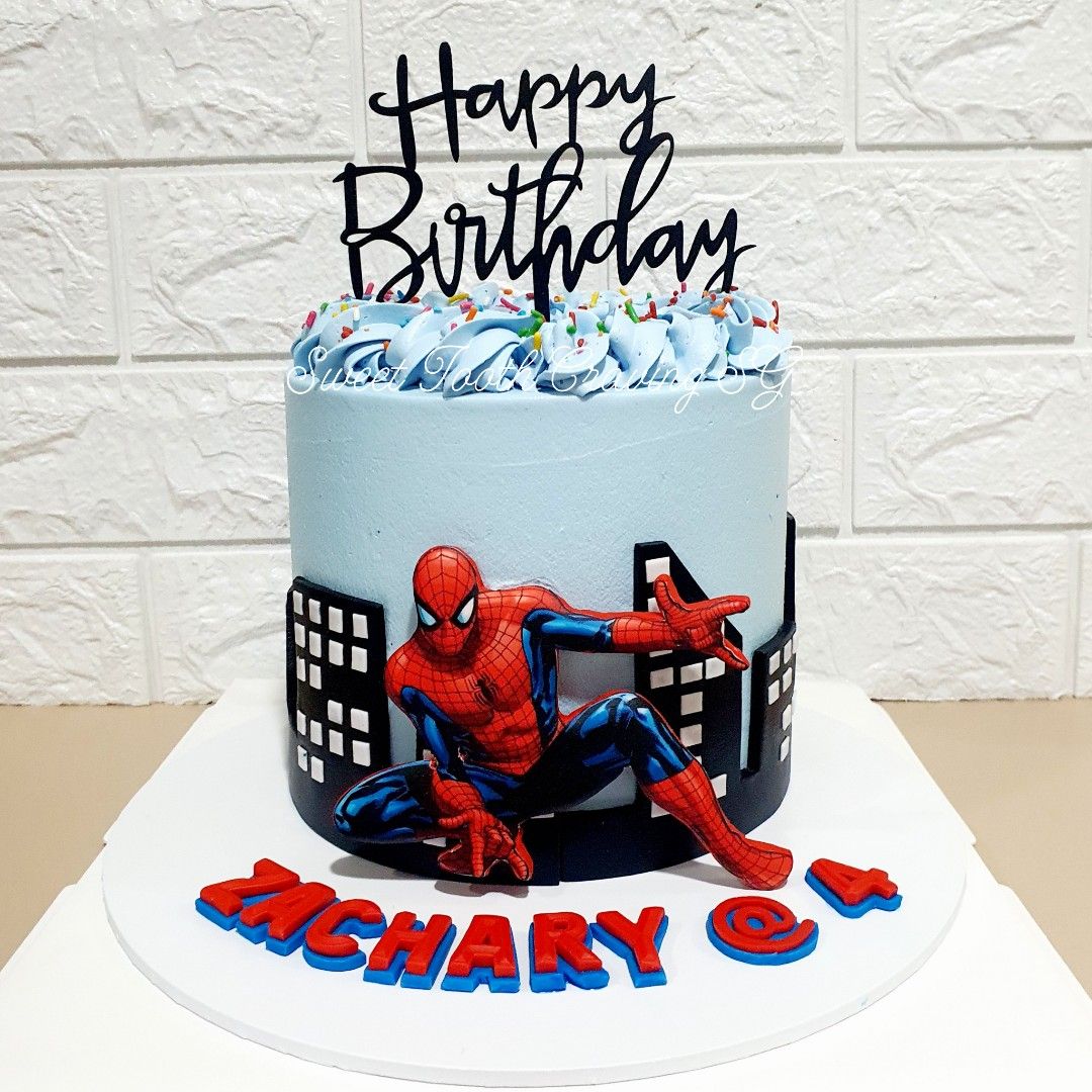 Simple spiderman cake - Hayley Cakes and Cookies Hayley Cakes and Cookies