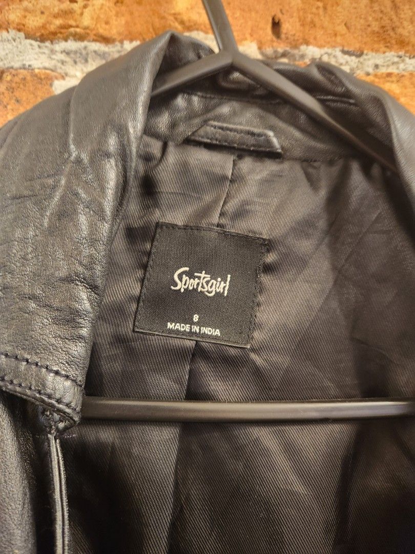 Sports girl leather hotsell jacket