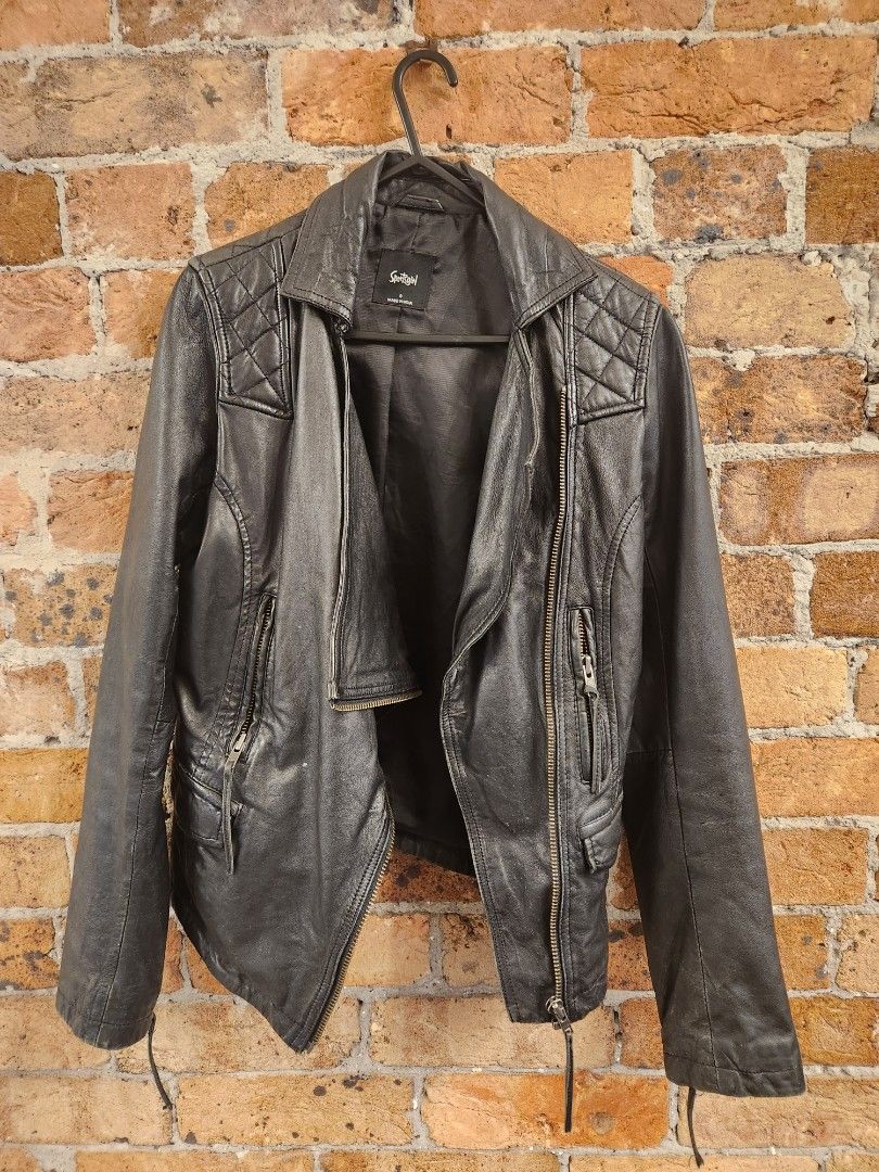 Sportsgirl size 8 leather jacket Women s Fashion Clothes on