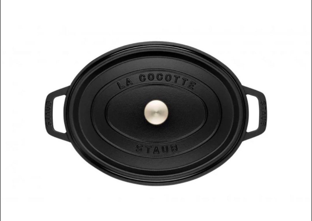 OVAL COCOTTE IN CAST IRON BLACK-STAUB-COOKING UTENSIL Choix longueur (cm) 17