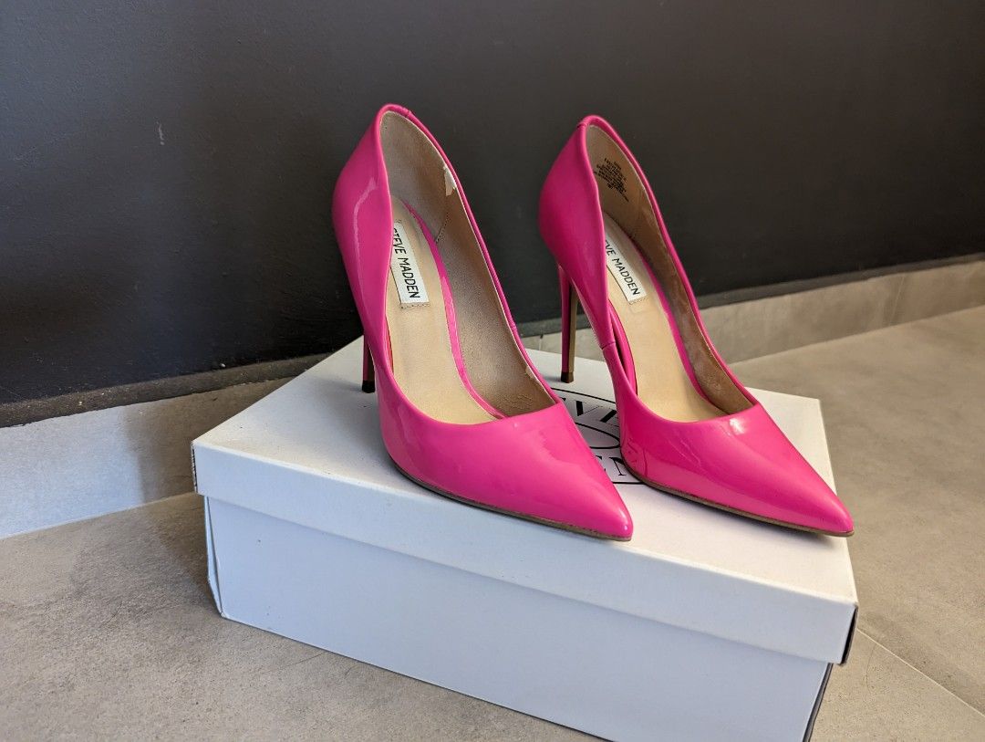 Hot pink steve madden pumps shop