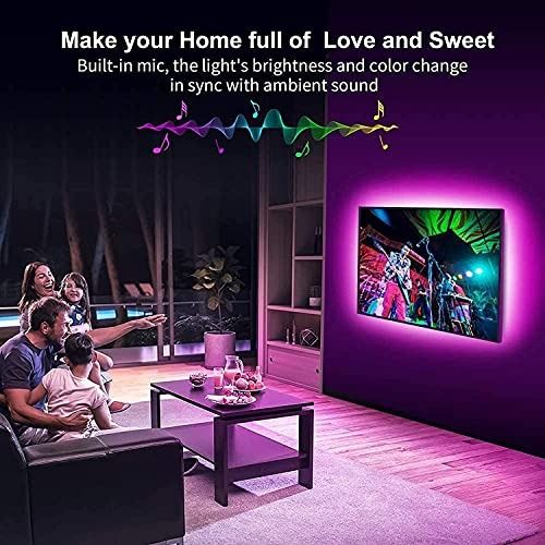 Led Strip Lights 20m Ultra-long Led Lights Strip Music Sync, App Control  With Remote, Led Rgb Led Lights For Bedroom, Diy Color Options Led Tape  Light