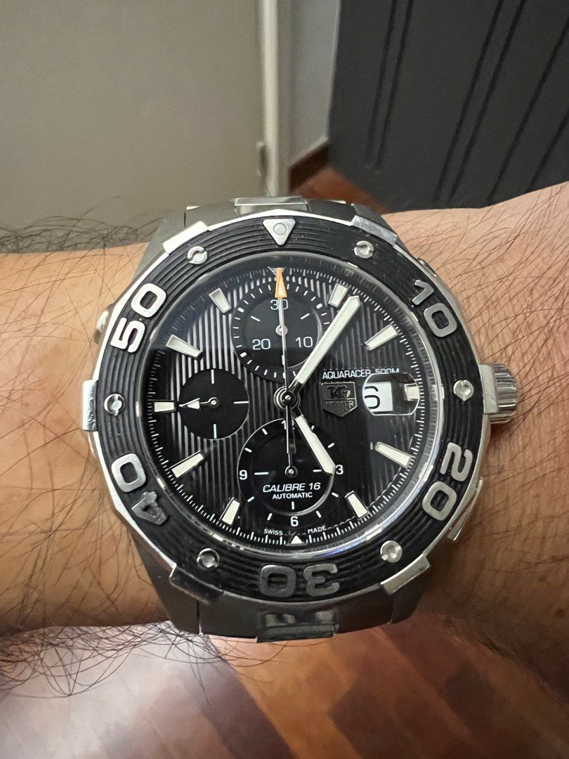 Tag heuer aquaracer 500m calibre 16 automatic chronograph 44mm review top