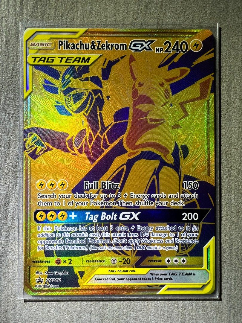  Pokemon Trading Card Game: Pikachu and Zekrom-GX Premium  Collection (Exclusive) : Toys & Games