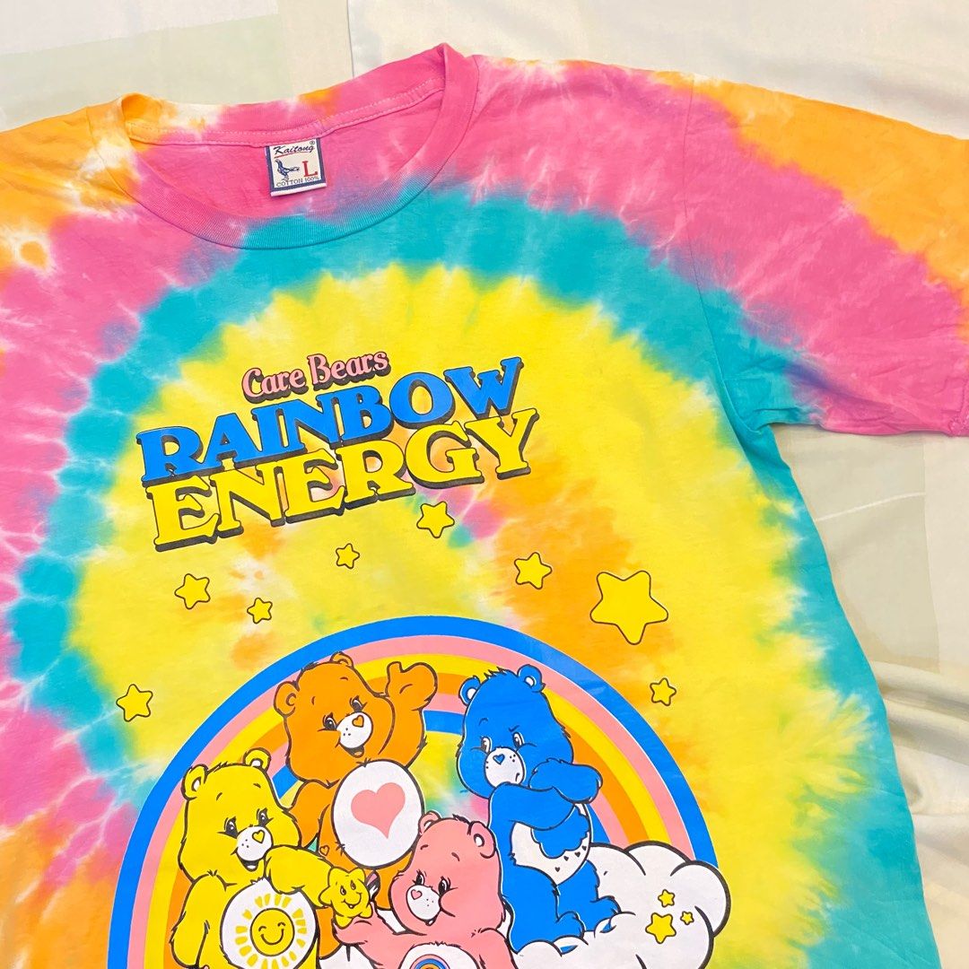 Tie Dye Care Bears Thai Shirt, Women's Fashion, Tops, Shirts on Carousell