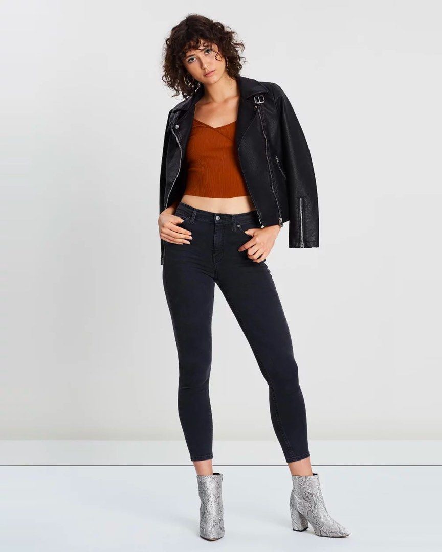 Topshop Jamie jeans dark denim Women s Fashion Bottoms Jeans Leggings on Carousell