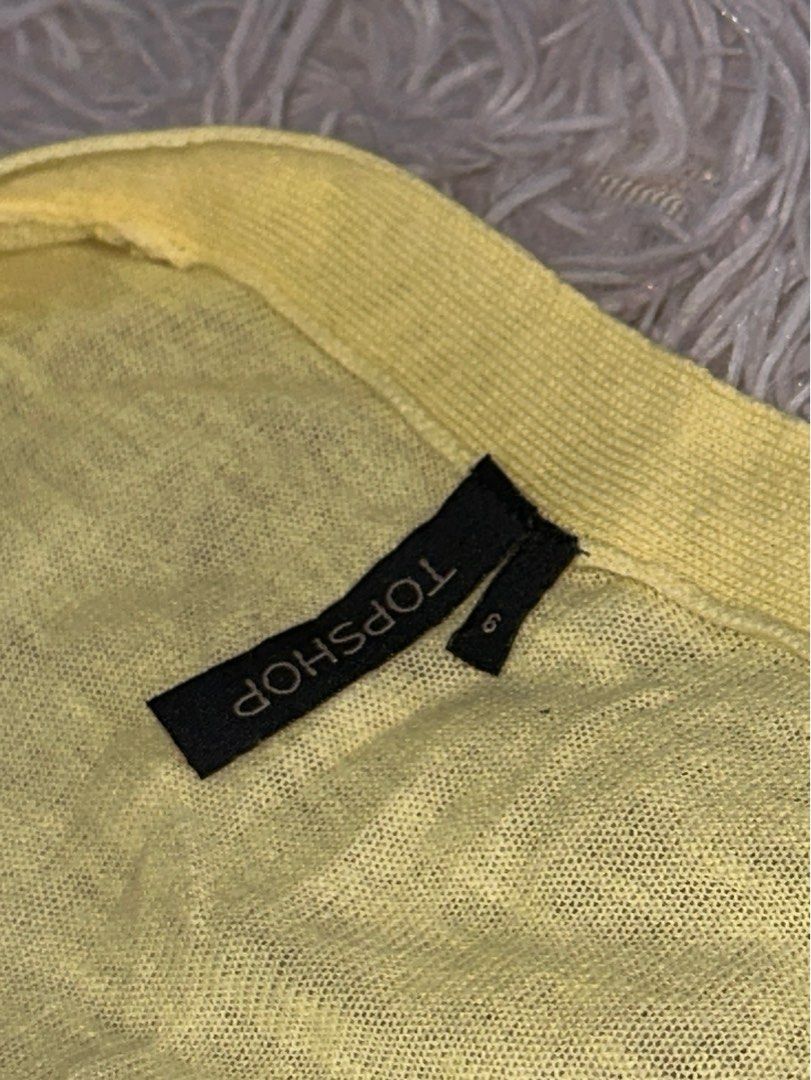 Topshop yellow cardigan best sale