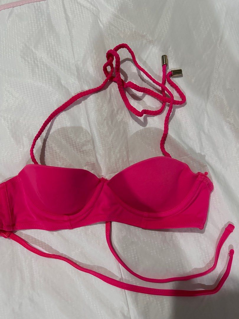 Topshop Pink Bikini Bra Top only women Women s Fashion Swimwear Bikinis Swimsuits on Carousell