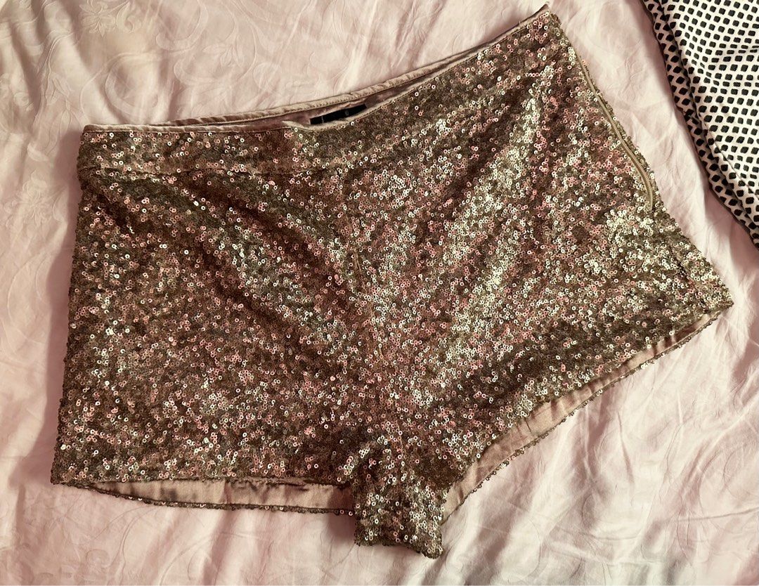 Topshop sequin hotsell shorts