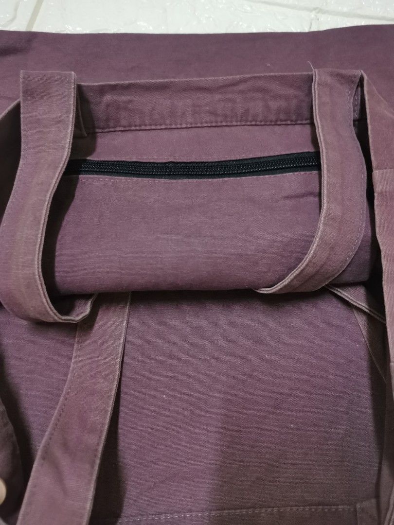 Merci - Cotton Tote Bag - Purple & Burgundy