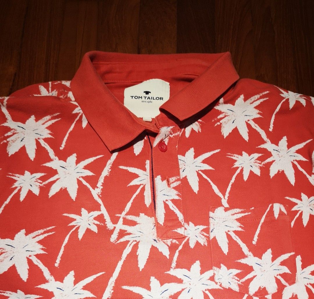 Red polo golf shirt shop