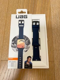 UAG Apple Watch 深藍橡膠錶帶 適用42、44、45、49mm