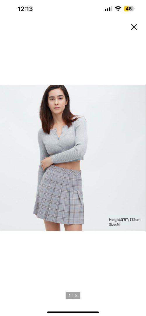 Uniqlo Pleated Skirt (Category: Skirts) located in Manila. Submitted by tortol (Listing ID 1243878176, Image 1). Description: Never been used. RFS: ordered incorrect size.