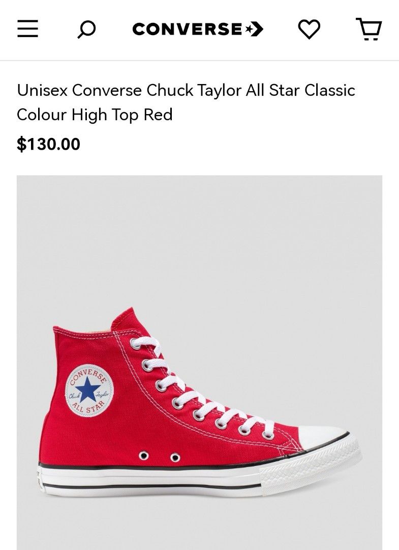 Chuck taylor all star classic red store
