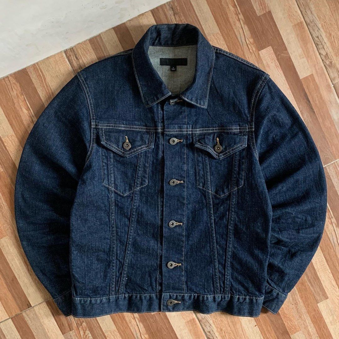 Jaket jeans uniqlo clearance