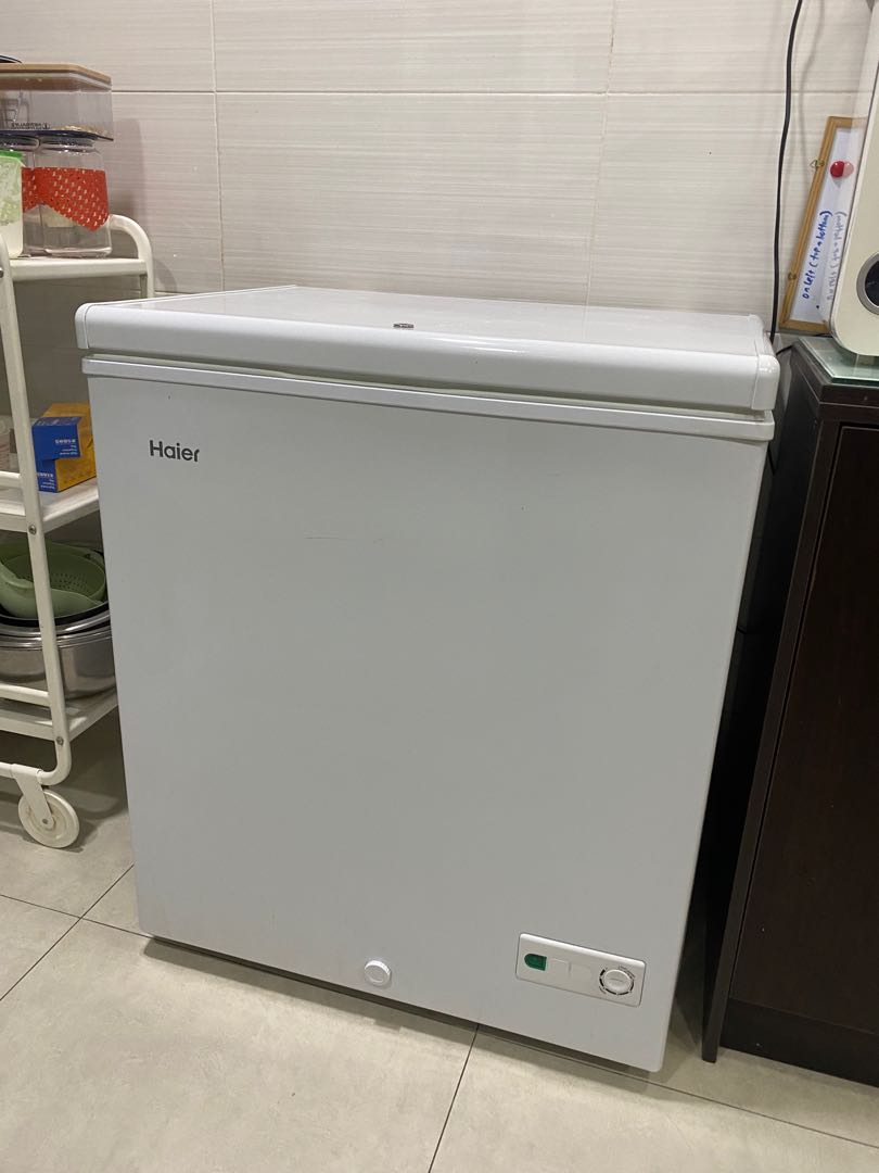 [Used] Haier Chest Freezer 155L, TV & Home Appliances, Kitchen