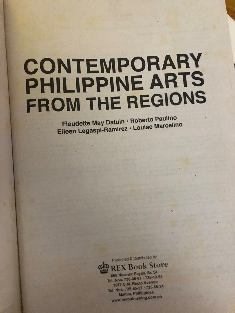 Ust Books UST SHS CONTEMPORARY PHILIPPINE ARTS FROM THE REGIONS BOOK, Hobbies ...