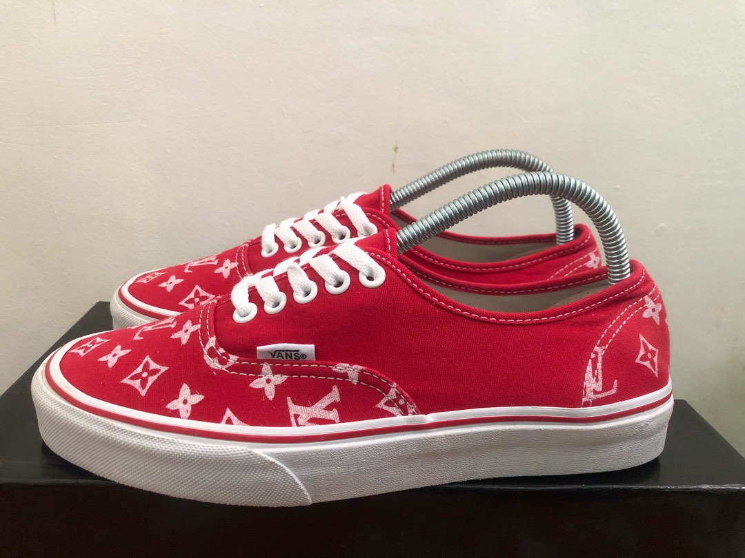 Vans Authentic Red (LV) SIZE 7 Mens /8.5 Womens, Men's Fashion, Footwear,  Sneakers on Carousell
