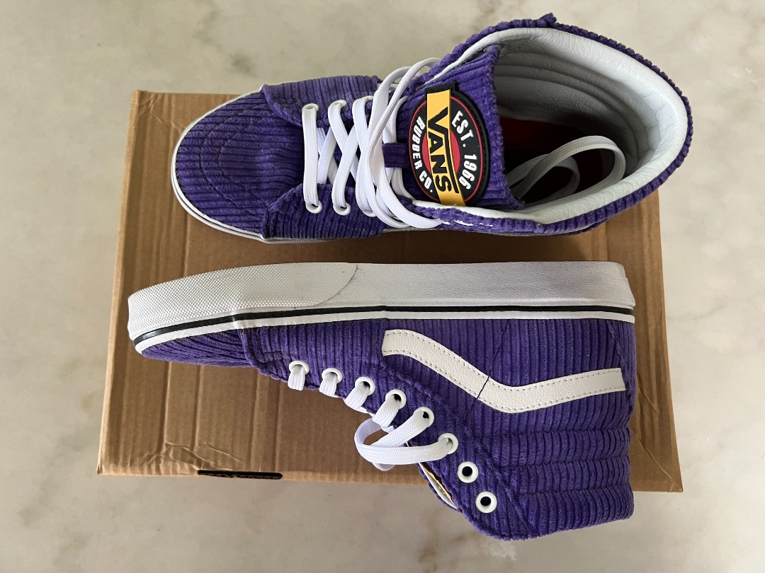 Purple corduroy vans new arrivals