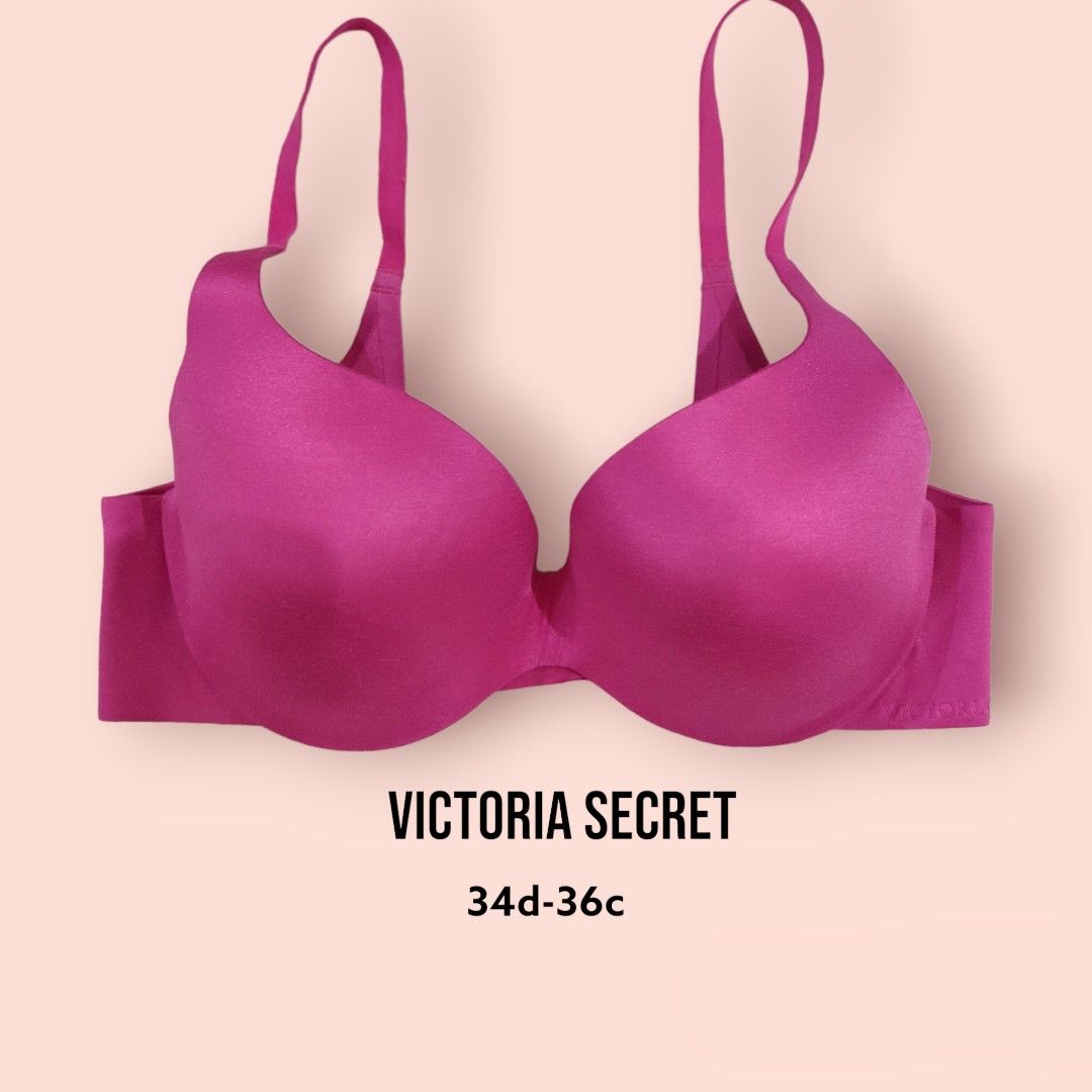 36B Pink Victoria's Secret Printed Push-up Strapless Bra, Women's Fashion,  Undergarments & Loungewear on Carousell