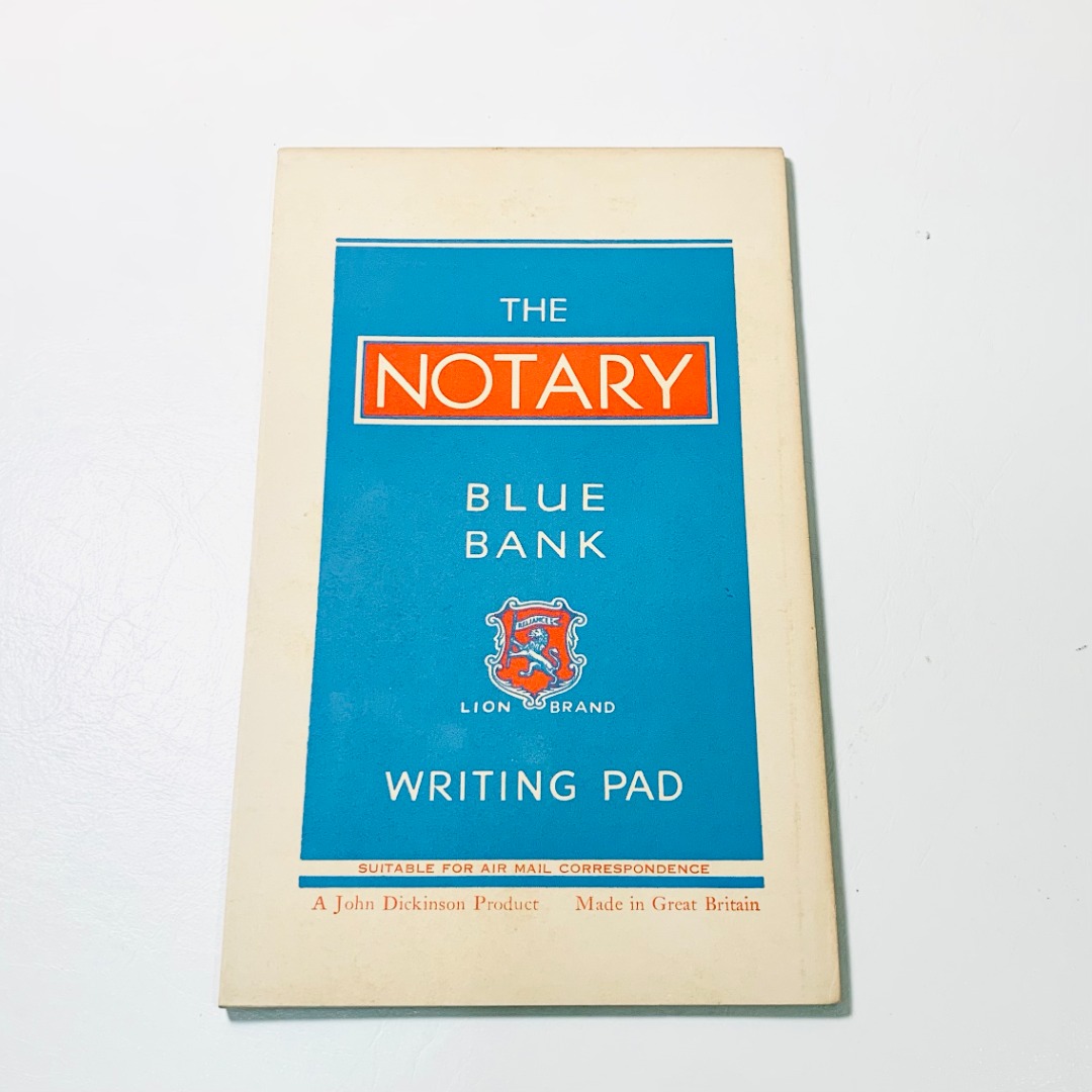 Vintage 1960s The Notary Blume Bank Writing Pad, Hobbies & Toys ...
