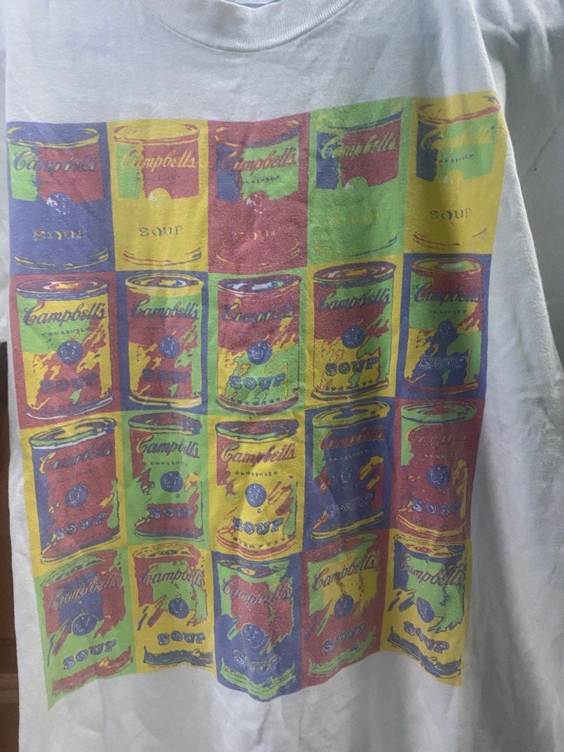 VINTAGE 90 s CAMPBELLS SOUP ANDY WARHOL T SHIRT Men s Fashion