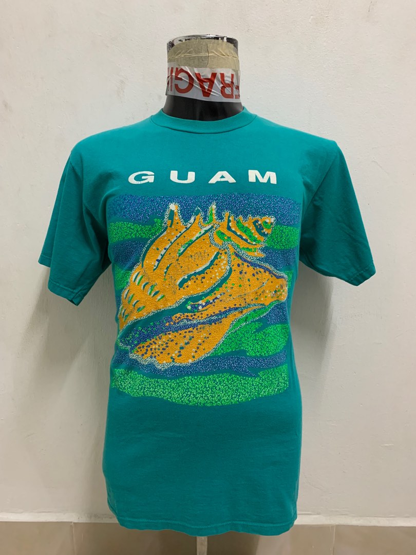 最も信頼できる vintage Guam デザイン Tシャツ ハート Tシャツ 
