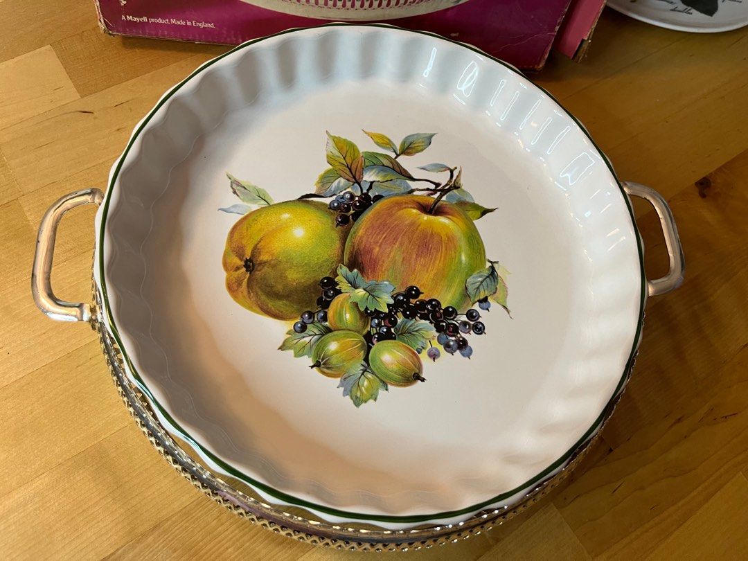 Plat à Tarte / Quiche Mayell Queen Anne - 23.5 Cm - Céramique - Neuf Sans Boîte