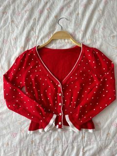 vintage strawberry cottagecore cardigan 🍓🍰