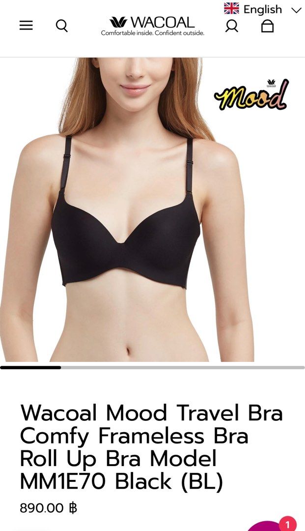 Wacoal bra (size D75), 女裝, 運動服裝- Carousell