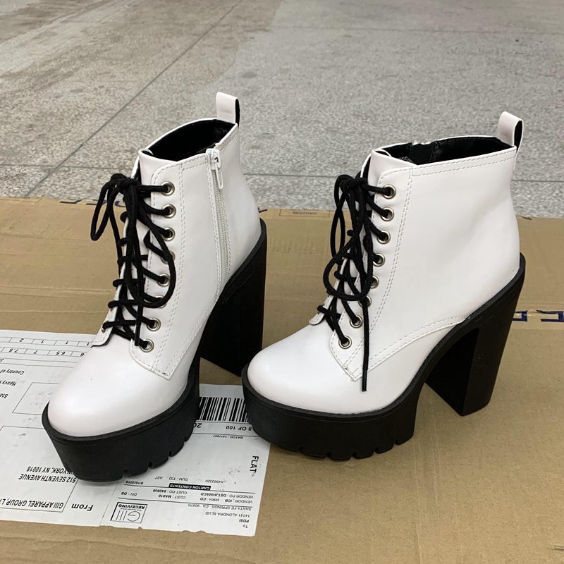 White clearance combat heels