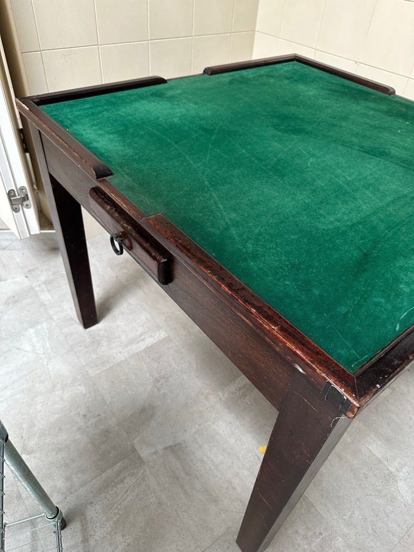 Wooden Mahjong Table, Furniture & Home Living, Furniture, Tables & Sets on Carousell