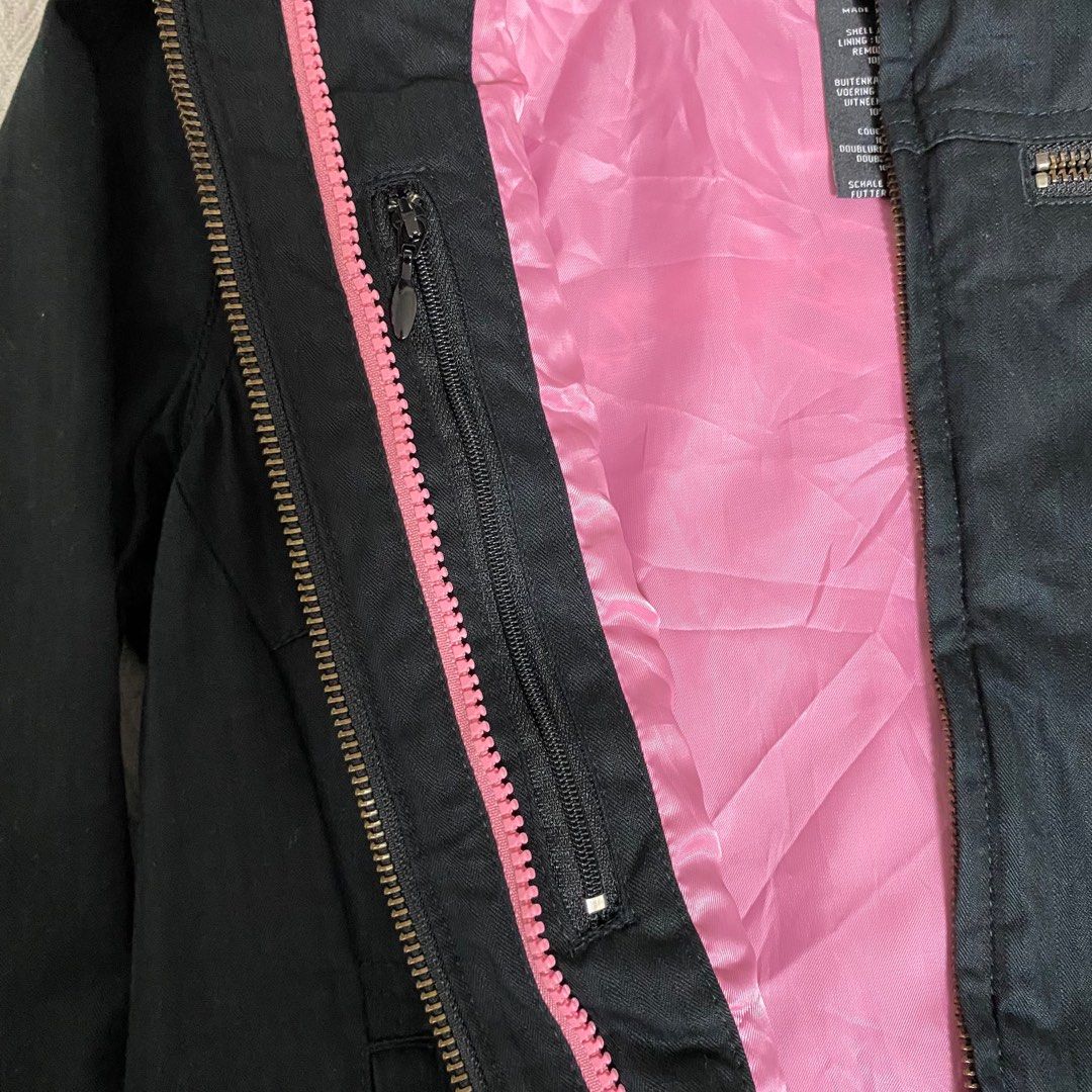 wts harley davidson black pink racer jacket clothes clearance