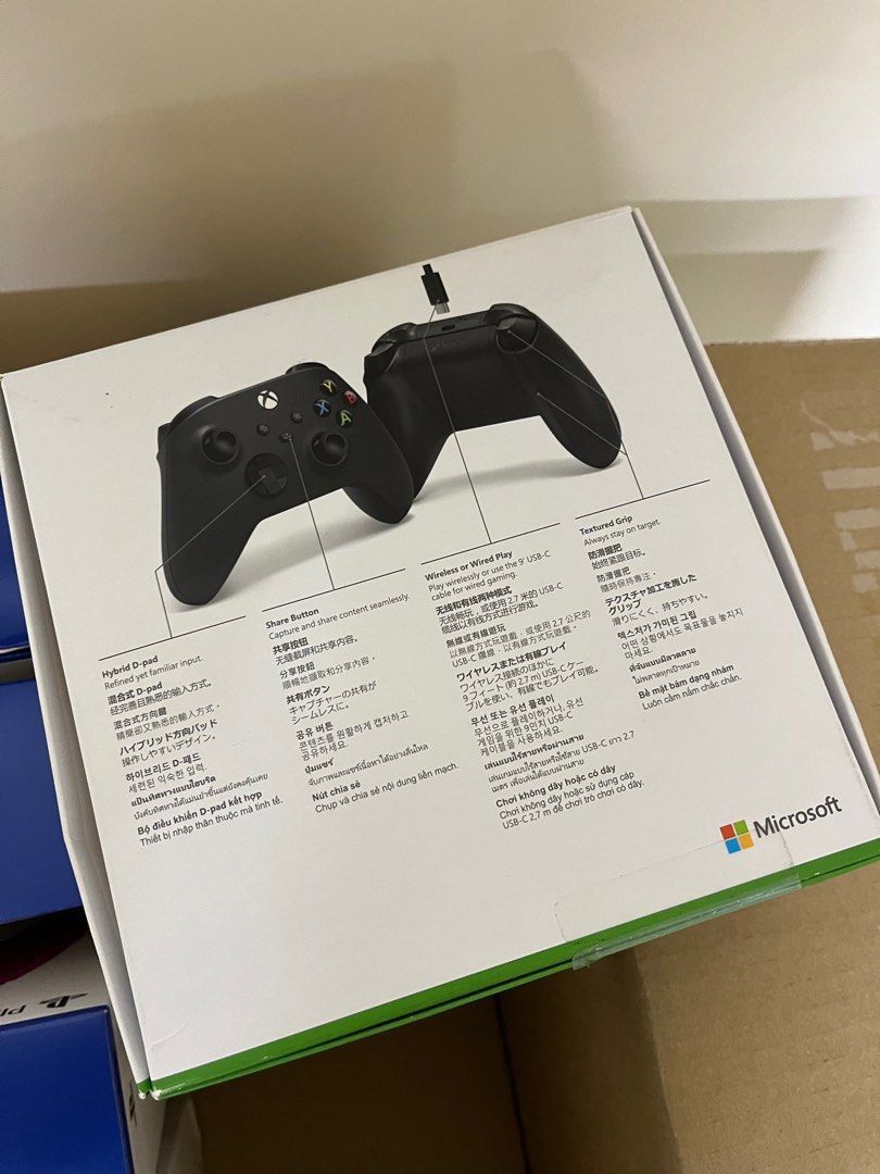 Xbox wireless controller + USBC Cable black, 電子遊戲, 遊戲機配件, 手掣 Carousell