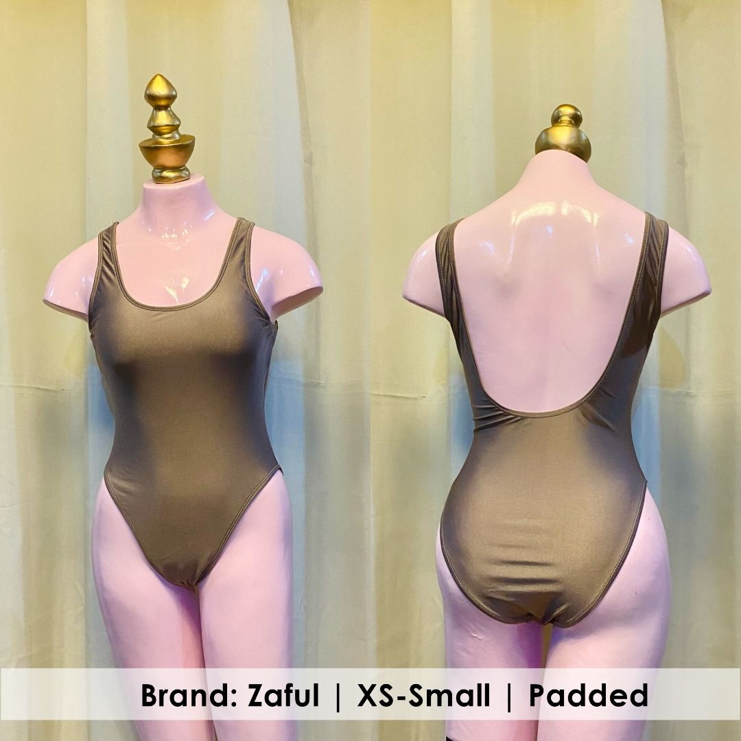 Zaful Metallic Brown One Piece Swimsuit` (Category: Bikinis & Swimsuits) located in Quezon City. Submitted by stylitch (Listing ID 1243724311, Image 1). Description: Shopee or tiktok checkout.