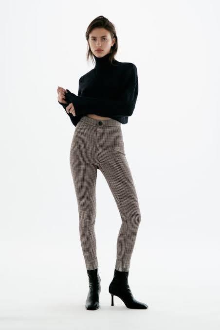 Zara checked 2025 leggings