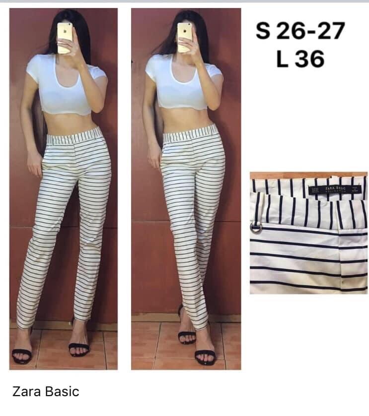Zara horizontal stripes pants, Women's Fashion, Bottoms, Other Bottoms on  Carousell
