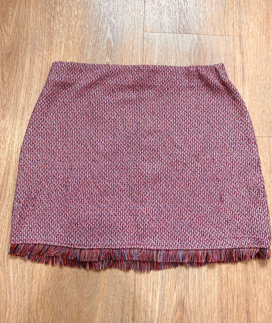 Zara Trafaluc Tweed Mini Skirt, Women's Fashion, Bottoms, Skirts on