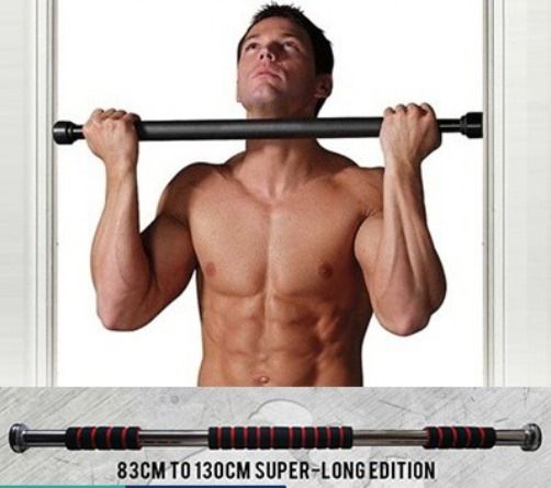Heavy duty doorway top chin pull up bar