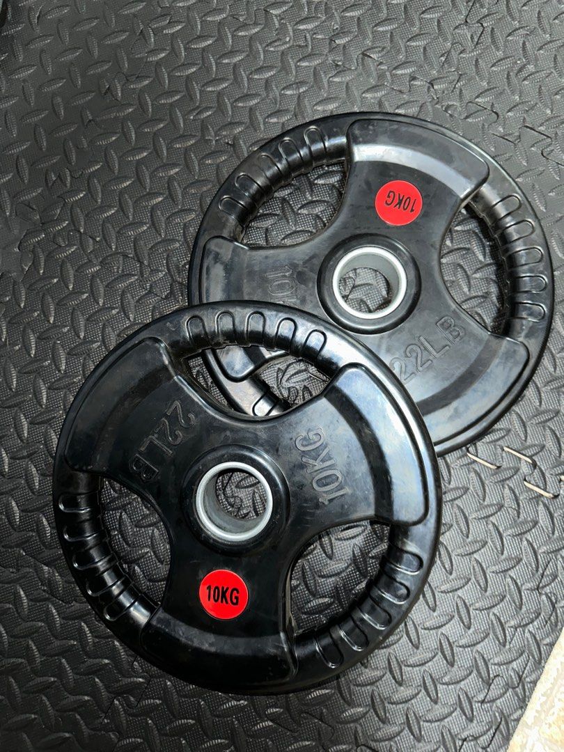 10kg Weighted Plates, Sports Equipment, Exercise & Fitness, Weights