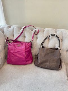 Original COACH full leather brown hand bag kueii - Bags & Wallets for sale  in Alma, Penang