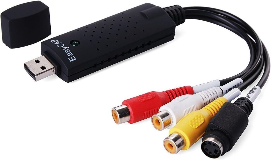 Portable Easycap USB 2.0 Audio Video Capture Card Adapter VHS to DVD Video  Capture Converter For Win7/8/XP/Vista