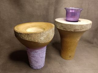 5 way use Wooden Pillar Candle Holder