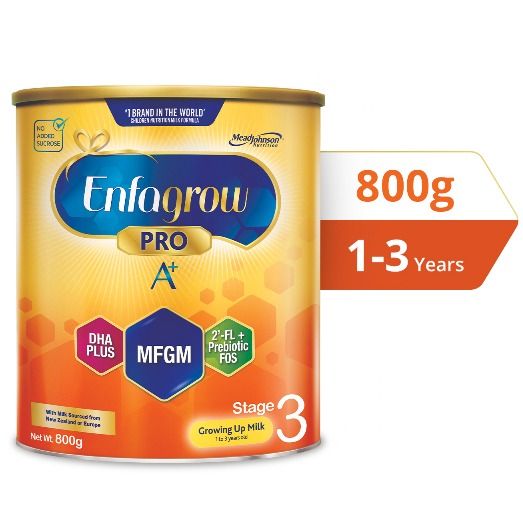 800g x 1 tin Enfagrow Pro A Stage 3 Baby Milk Powder 800 g per tin Made in Thailand for Singapore