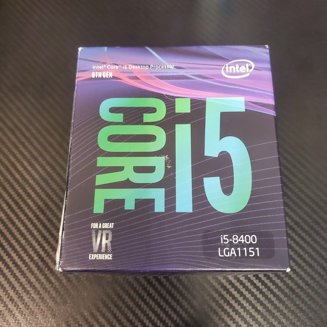 Intel Core i5-8400 處理器9M 快取記憶體，最高4.00 GHz, 電腦及科技