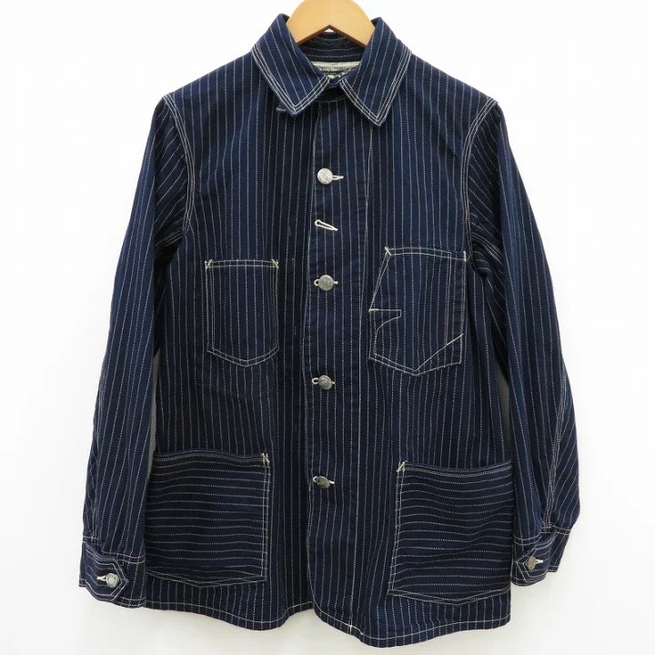 希少】RRL INDIGO WABASH STRIPE COVERALL-