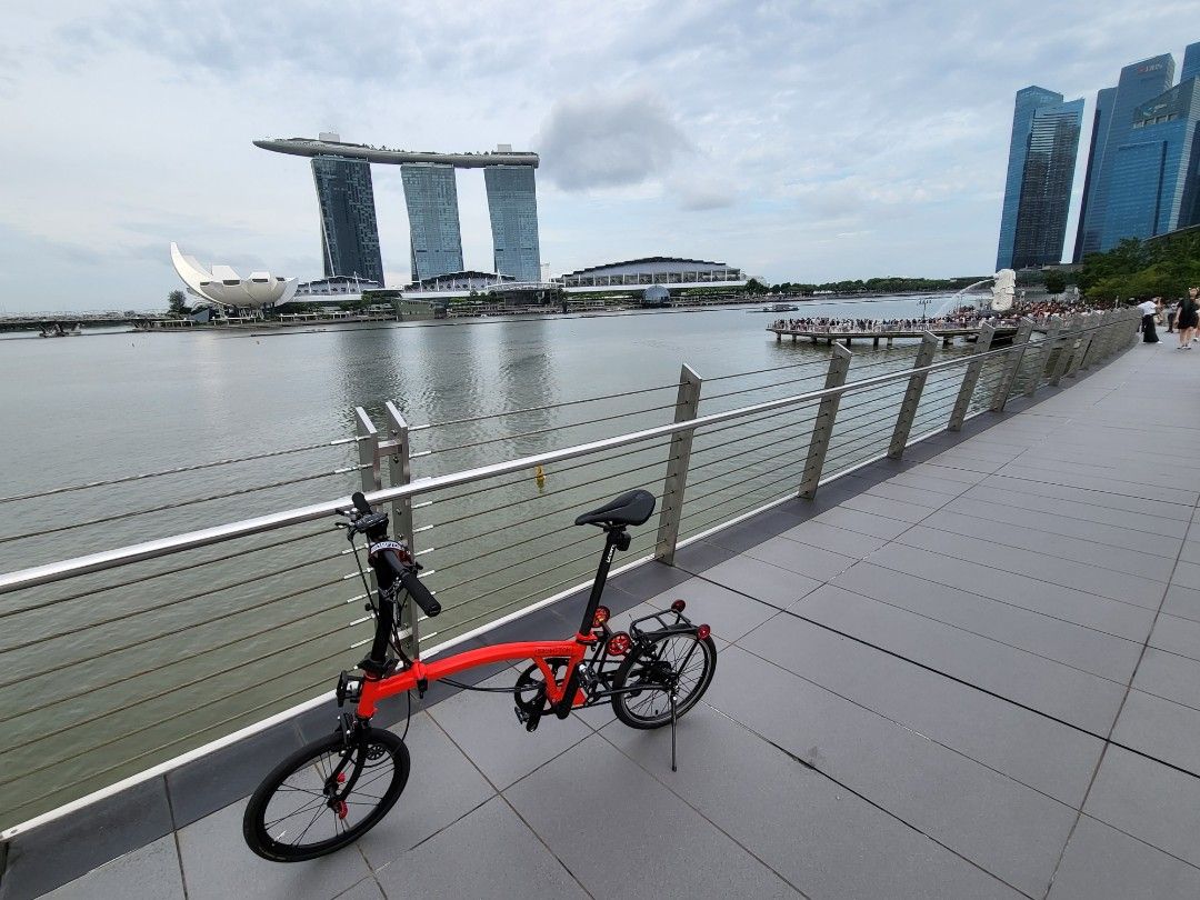 [Best] Brompton 9kg S6R-X super lightweight titanium rocket red black ...